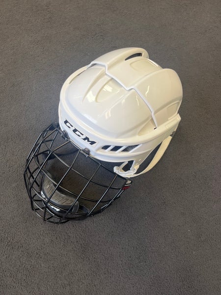 Large CCM HT11KV Helmet (Used) with ccm 580 cage