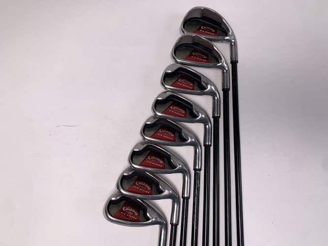 Callaway Big Bertha 2008 Iron Set 4-PW+GW 65g Senior Graphite Mens RH