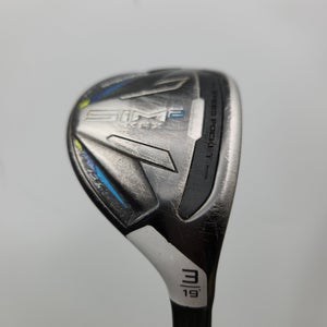 2021 TAYLORMADE SIM2 MAX 3 HYBRID 19* STIFF FUJI PRO 2.0 BLUE 7 +HC FAIR
