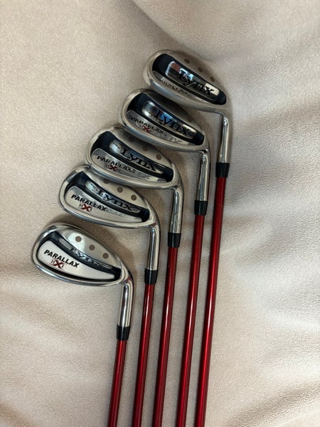 Men's Lynx Parallax Right Handed Iron Set Regular Flex 5 Pieces Graphite Shaft (Used)