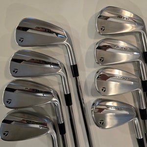 Men's 2025 TaylorMade P-790 Right Handed Iron Set Stiff Flex Steel Shaft (Used)
