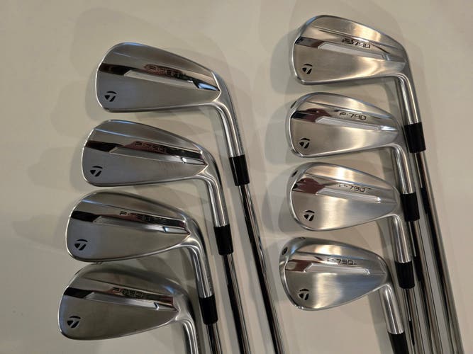 Men's 2025 TaylorMade P-790 Right Handed Iron Set Stiff Flex Steel Shaft (Used)