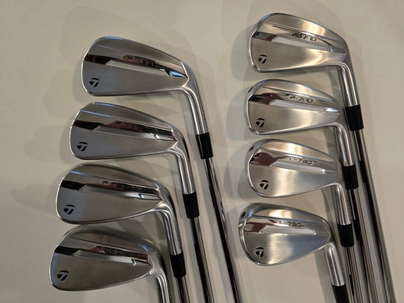 Men's 2025 TaylorMade P-790 Right Handed Iron Set Stiff Flex Steel Shaft (Used)