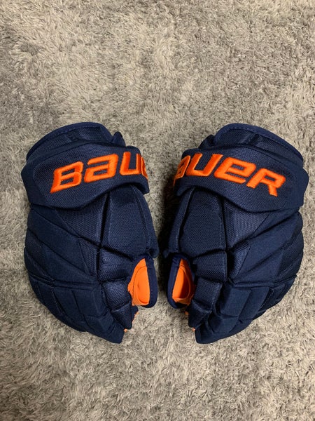 Bauer Vapor 1X Pro Lite Pro Stock Hockey Gloves 13” Orange Palms