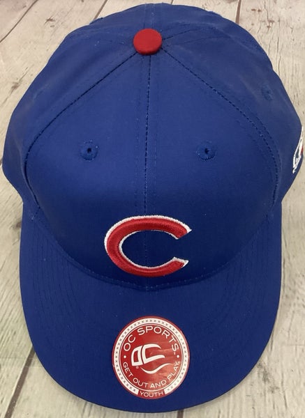 Youth Team MLB OC Sports Chicago Cubs Logo Six Panel Structured Hat Adjustable