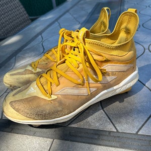 Yellow Men's Size M 9.5 (W 10.5) Adult Adidas Adizero Low Top Metal (Used)