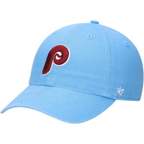 Philadelphia Phillies 47 Brand Cooperstown Clean Up Adjustable Strapback Dad Cap
