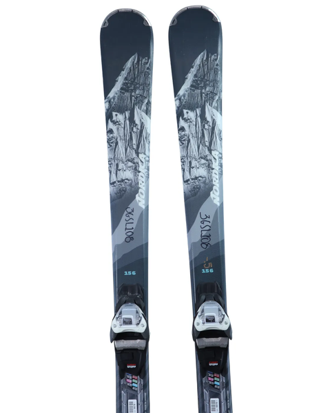 Used 2023 Nordica Alldrive W 74 Skis (156cm) w/ Marker 10 Bindings