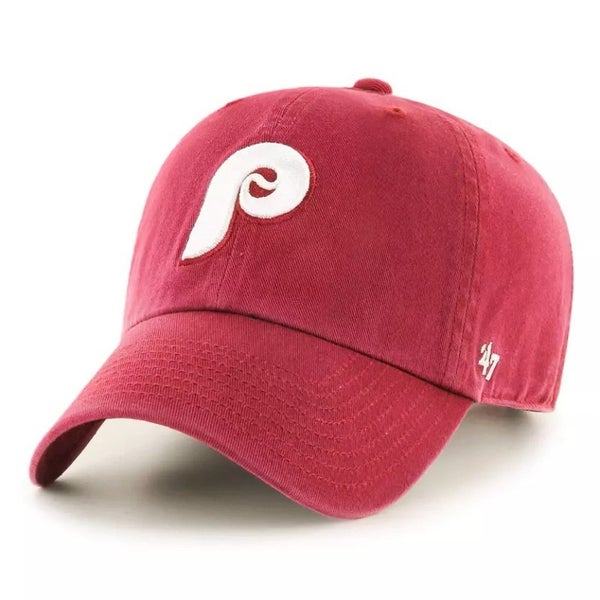 Philadelphia Phillies 47 Brand Maroon Cooperstown Clean Up Adjustable Strapback