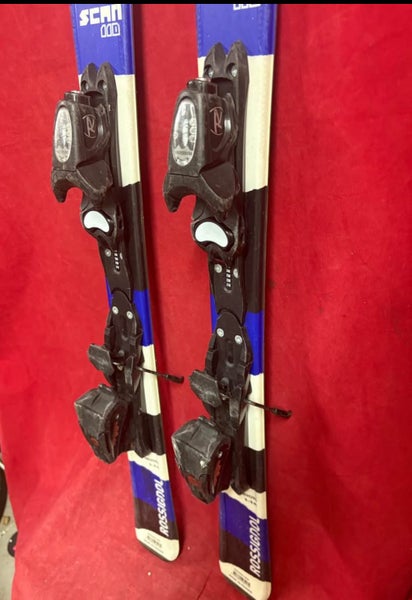 Youth/ Kids Skis: ROSSIGNOL SCAN SKIS SIZE 110cm W/  ROSSIGNOL BINDINGS 210-290m