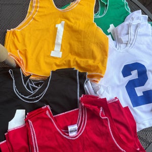 Practice Pinnie/ scrimmage vests with numbers
