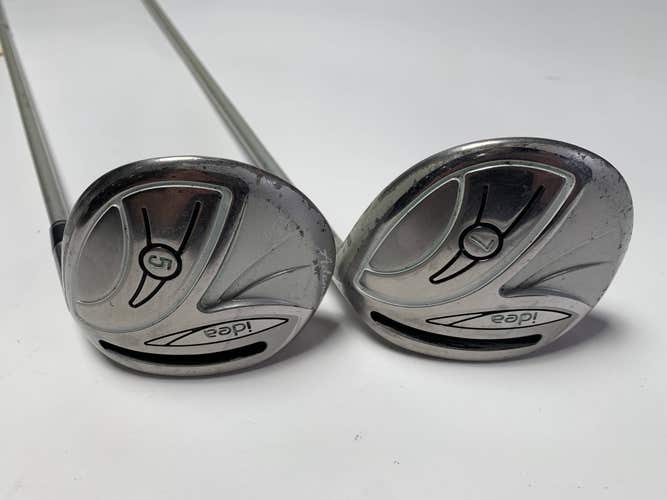 Adams Idea Womens 2014 5 & 7 Fairway Wood Set 18* 21* Idea Womens 45g Ladies RH