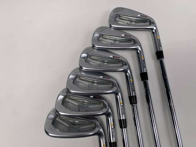 Ping S55 Iron Set 5-PW Yellow Dot 1.5* Up CFS Regular Steel Mens RH