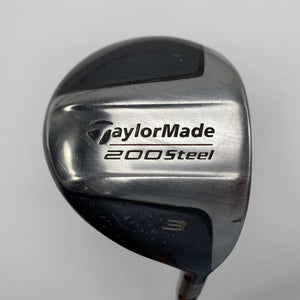 TaylorMade 200 Steel 3 Fairway Wood 15* Lite Stiff Graphite Mens RH