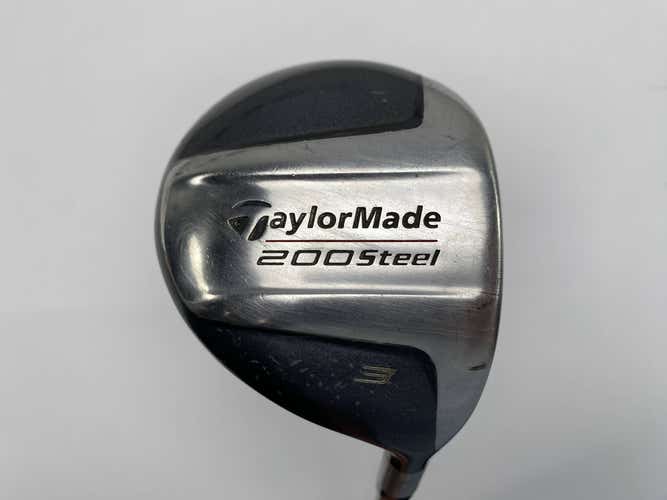 TaylorMade 200 Steel 3 Fairway Wood 15* Lite Stiff Graphite Mens RH
