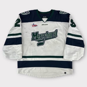 Pro Stock Used Size 58GC Bauer Mercyhurst University Game Jersey Blair