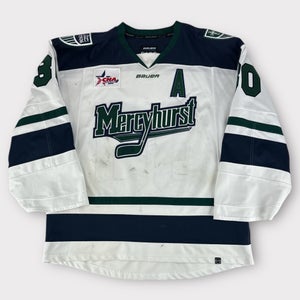 Pro Stock Used Size 56GC Bauer Mercyhurst University Game Jersey Blair