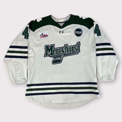Pro Stock Used Medium Under Armour Mercyhurst University Game Jersey Knott