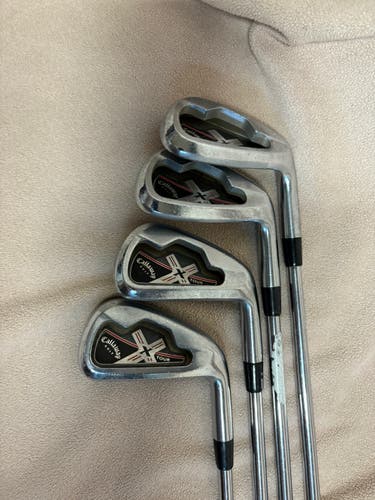 Callaway X Tour Right Handed Iron Set Uniflex 4 Pieces Steel Shaft (Used)