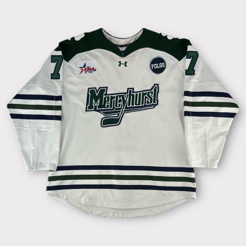 Pro Stock Used Medium Under Armour Mercyhurst University Game Jersey Dobson