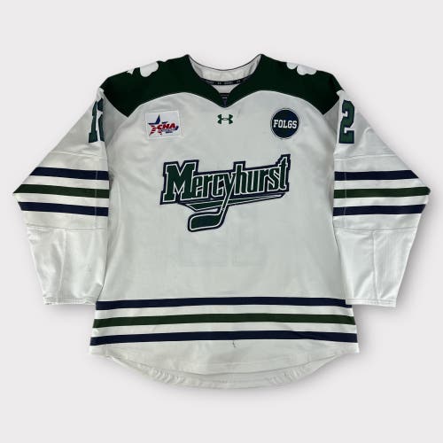 Pro Stock Used Medium Under Armour Mercyhurst University Game Jersey Korzack