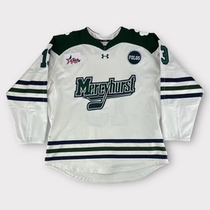 Pro Stock Used Medium Under Armour Mercyhurst University Game Jersey Werynski