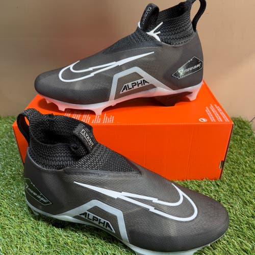Men's Nike Alpha Menace Elite 3 Football Cleats Black CT6648-001 Size 14 NEW