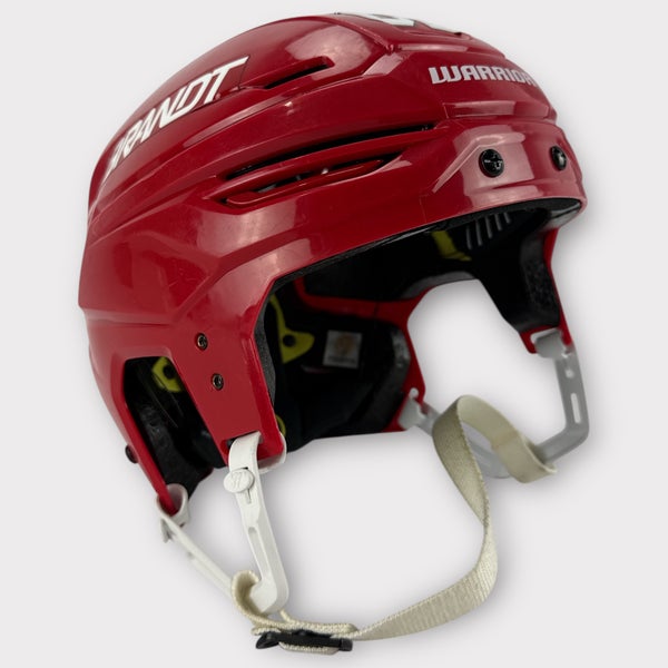 Pro Stock Used Medium Warrior Alpha One Pro Rapid City Rush Hockey Helmet