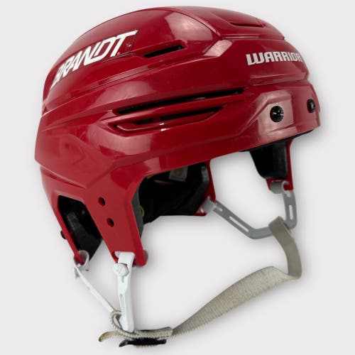 Pro Stock Used Large Warrior Alpha One Pro Rapid City Rush Hockey Helmet