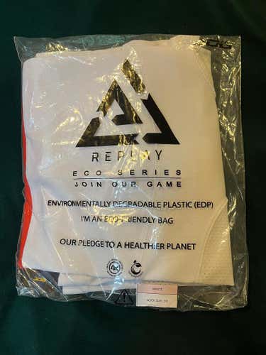 White and Orange Senior Socks size 30(New)
