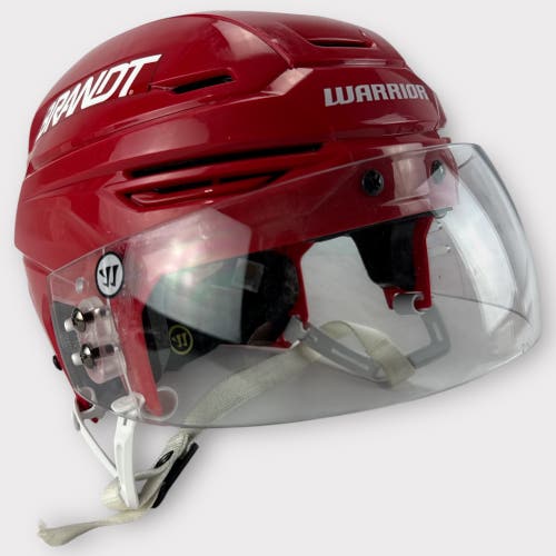 Pro Stock Used Medium Warrior Alpha One Pro Rapid City Rush Hockey Helmet