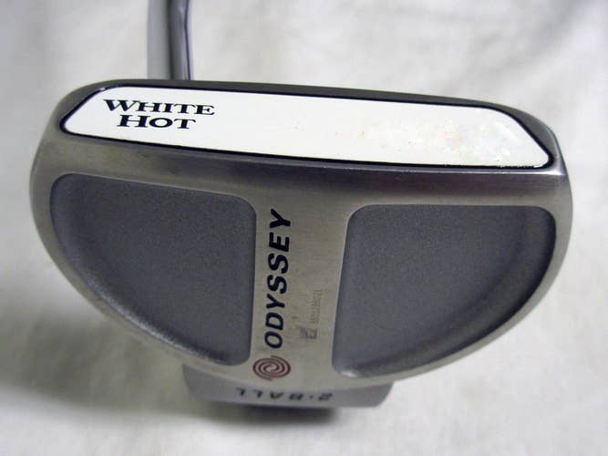 Odyssey White Hot 2-Ball Putter 35" (Steel, Heel-Shafted) LEFT Golf Club