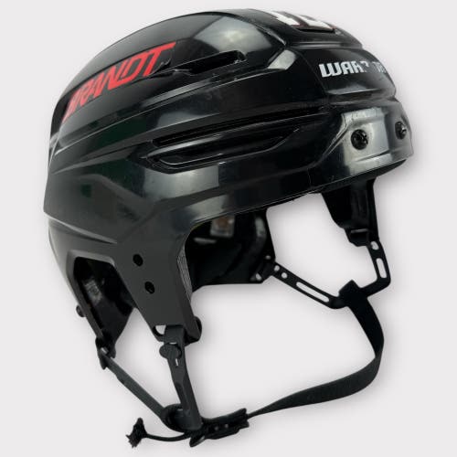 Pro Stock Used Large Warrior Alpha One Pro Rapid City Rush Hockey Helmet