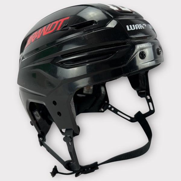 Pro Stock Used Large Warrior Alpha One Pro Rapid City Rush Hockey Helmet