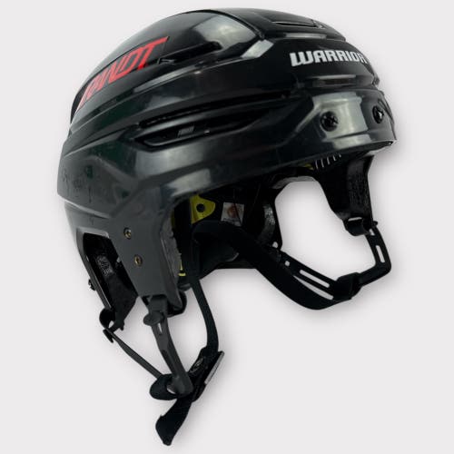 Pro Stock Used Medium Warrior Alpha One Pro Rapid City Rush Hockey Helmet