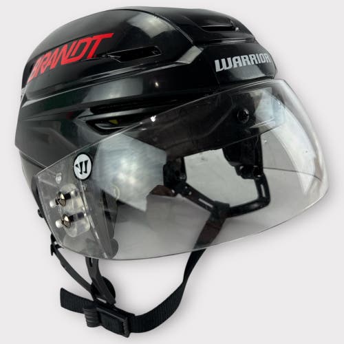 Pro Stock Used Medium Warrior Alpha One Pro Rapid City Rush Hockey Helmet