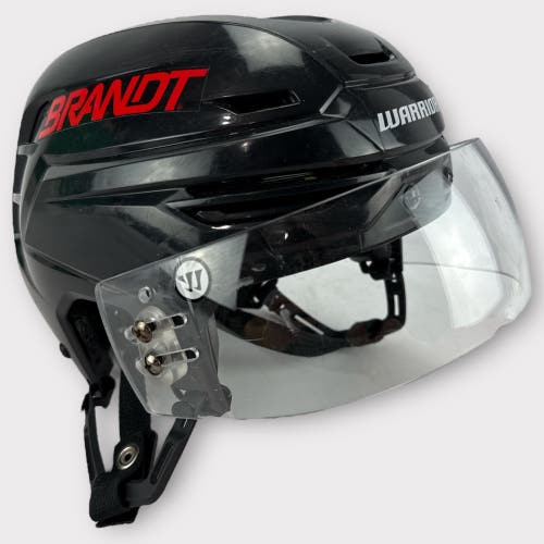 Pro Stock Used Medium Warrior Alpha One Pro Rapid City Rush Hockey Helmet