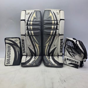 Vaughn V4 goalie pads and gloves