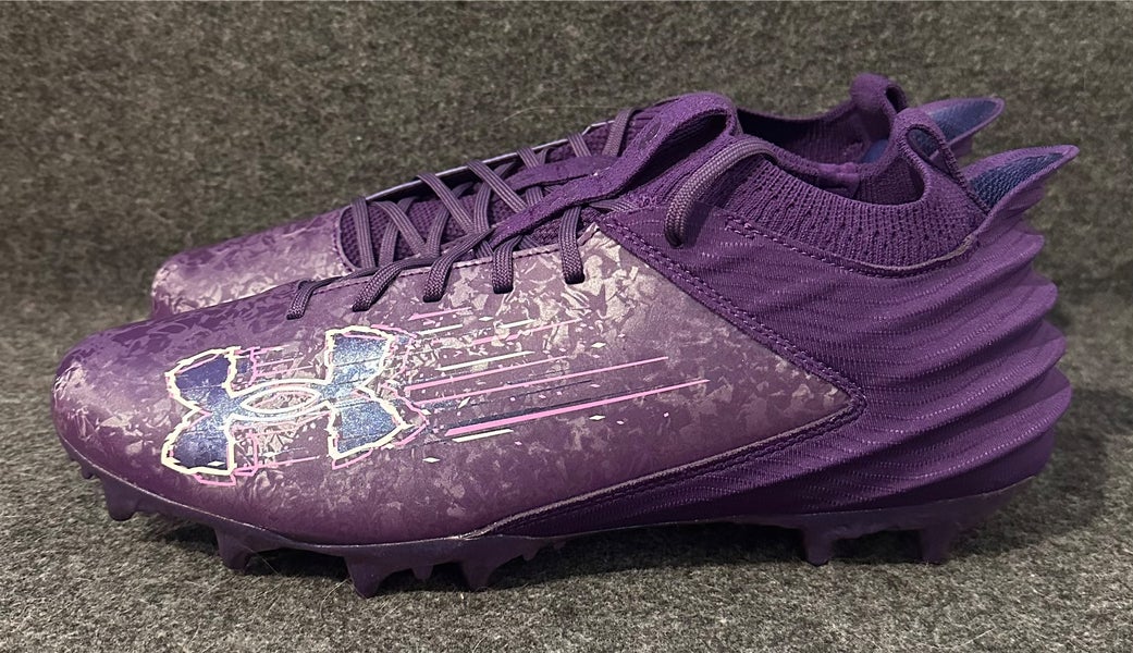 Men’s Under Armour Blur Smoke 2 MC Purple Football Cleats 3027978-500 Size 12