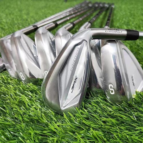 Men's Mizuno JPX 923 Forged Right Handed Iron Set Stiff Flex Steel Shaft (New) 5-9 pw gw sw