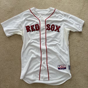 White Large Men's Red Sox Jersey (Used)