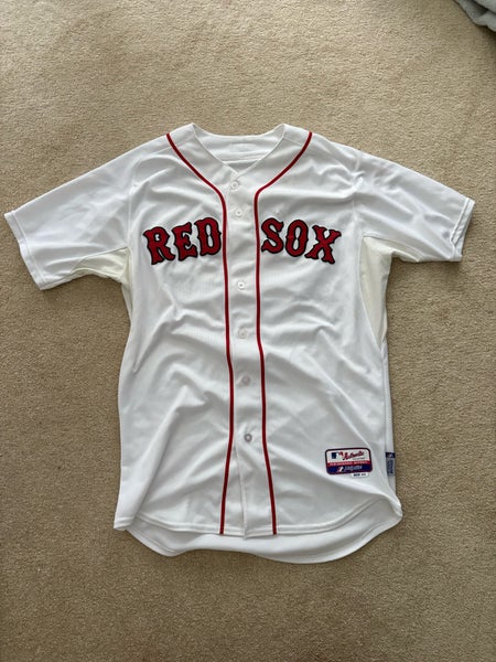 White Large Men's Red Sox Jersey (Used)