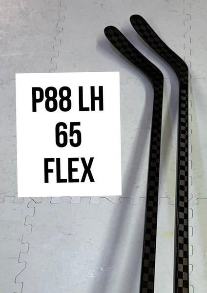 Senior(2x)Left P88 65 Flex 63” ProBlackStock™ Unbranded Blackouts Pro Stock Hockey Sticks