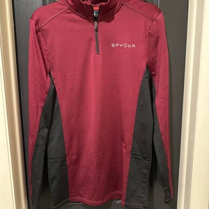 Burgundy & Black, Men's Medium Spyder Sweatshirt (Used, no signs of wear).