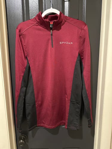 Burgundy & Black, Men's Medium Spyder Sweatshirt (Used, no signs of wear).