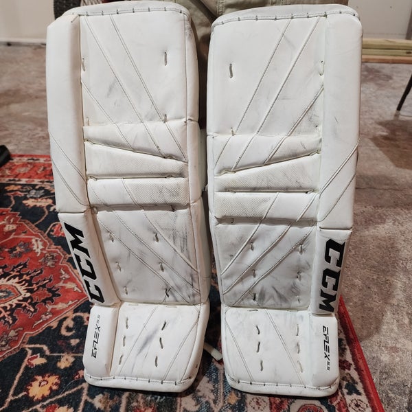 28 + 1 CCM Extreme Flex 5.5 Goalie Leg Pads (Used)