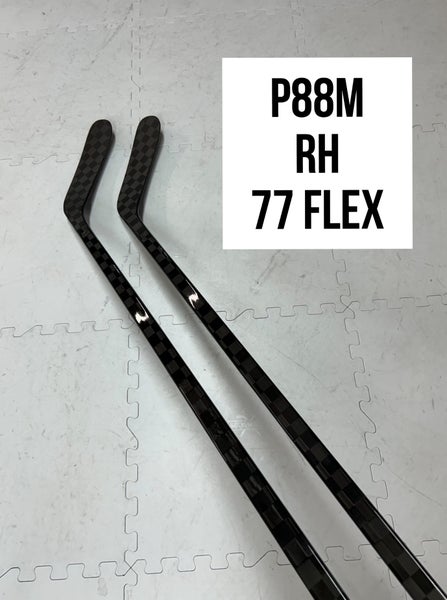 Senior(2x)Right P88M 77 Flex ProBlackStock™ Unbranded Blackouts Pro Stock Hockey Sticks