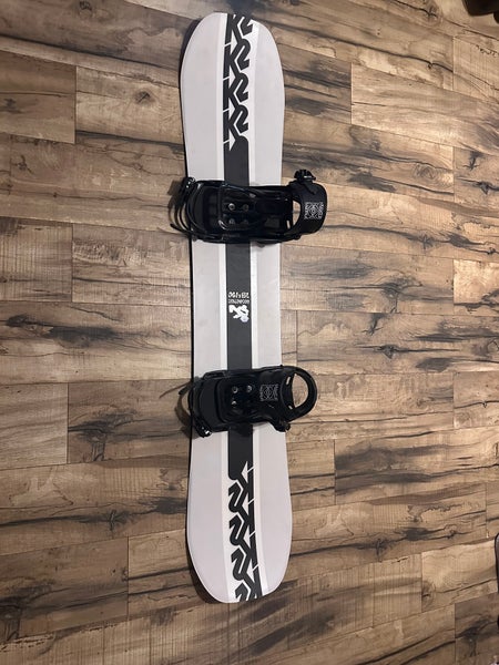 Men's K2 Afterblack Snowboard All Mountain With Bindings Medium Flex True Twin (New)