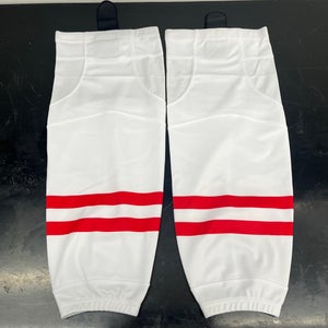 Team Canada Olympic Replica Mesh Hockey Socks (2022 Beijing White)