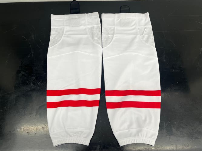 Team Canada Olympic Replica Mesh Hockey Socks (2022 Beijing White)